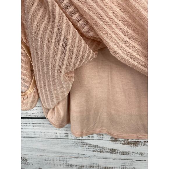 Anthropologie Meadow Rue Allyson Square Neck Top Boho Pink XS Fairy Feminine - Picture 5 of 9